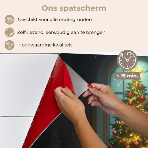 Kerstboom - Cadeau - Kerst - Winter keuken achterwand spatscherm klein -spatscherm_NL
