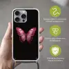 Vlinder - Fuchsia - Grafisch Hoesje iPhone 16 Pro Max met koord klein -sfeer2_NL