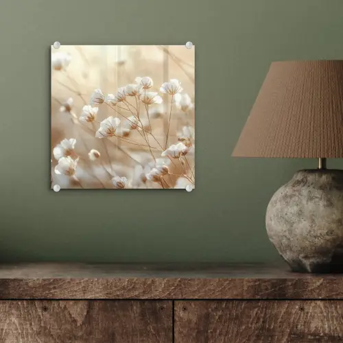 Wilde - Bloemen - Wit plexiglas 5mm klein -sfeer3
