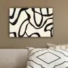 Abstract - Lijnen - Modern - Beige canvas 2cm klein -sfeer3