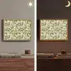 Modern - Grafisch - Groen Light Box met batterij (Wandlamp) middel 907 -sfeer3