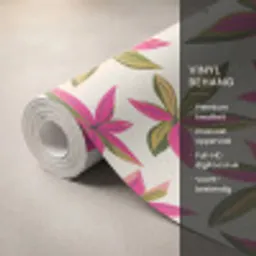 Tropisch - Bloem - Roze Behang Vinyl klein 1060 -USP_closeupNL