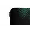 Gaming - Stippen - Groen - Vervagen laptophoes neopreen klein -detail