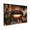 Goud - Lippen - Kunst canvas 2cm klein -z3d