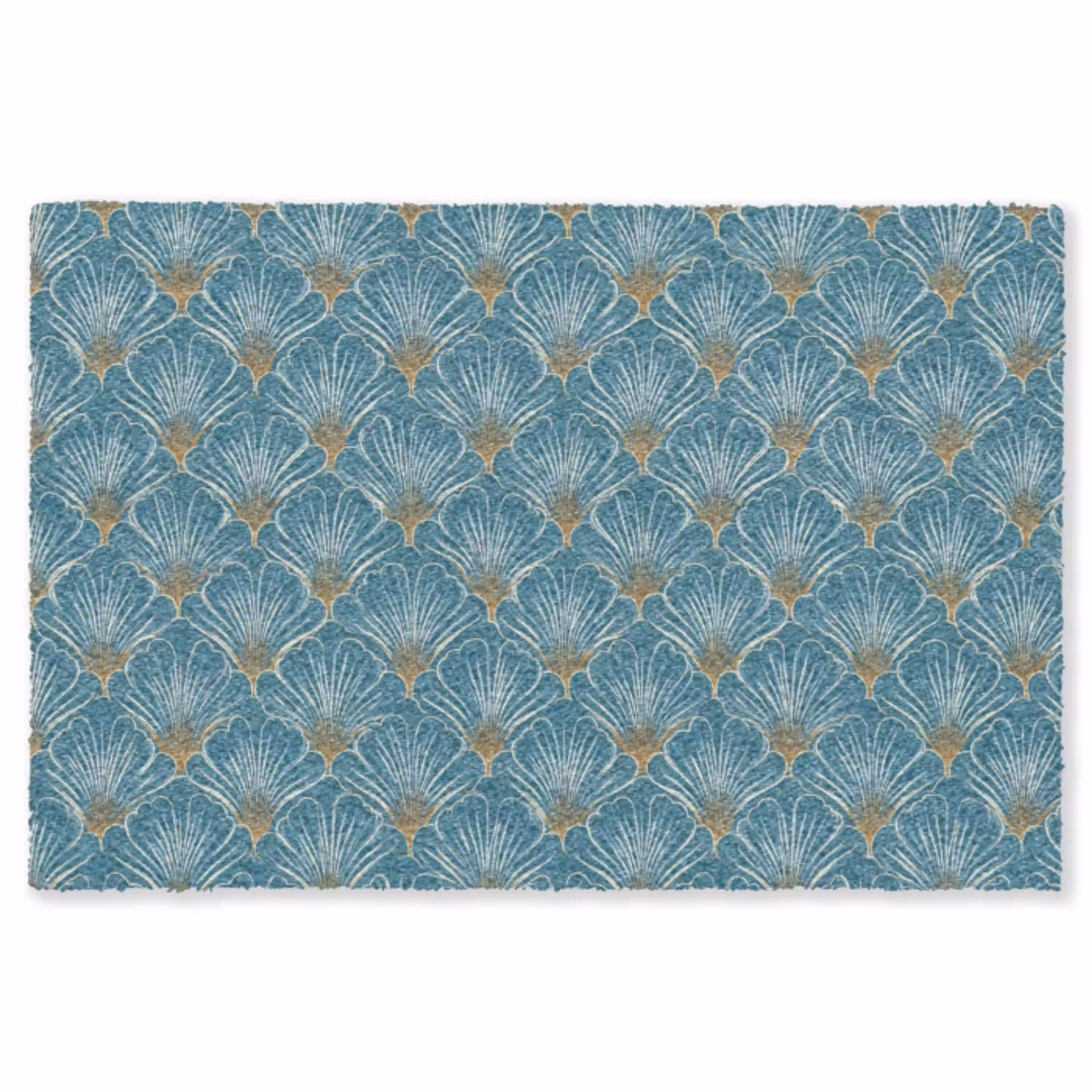 Symmetrisch - Patroon - Blauw Vloerkleed Rechthoek klein 1091 -3d