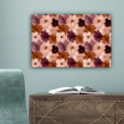 Bloemen - Abstract - Aardetinten canvas 2cm klein 34 -sfeer4