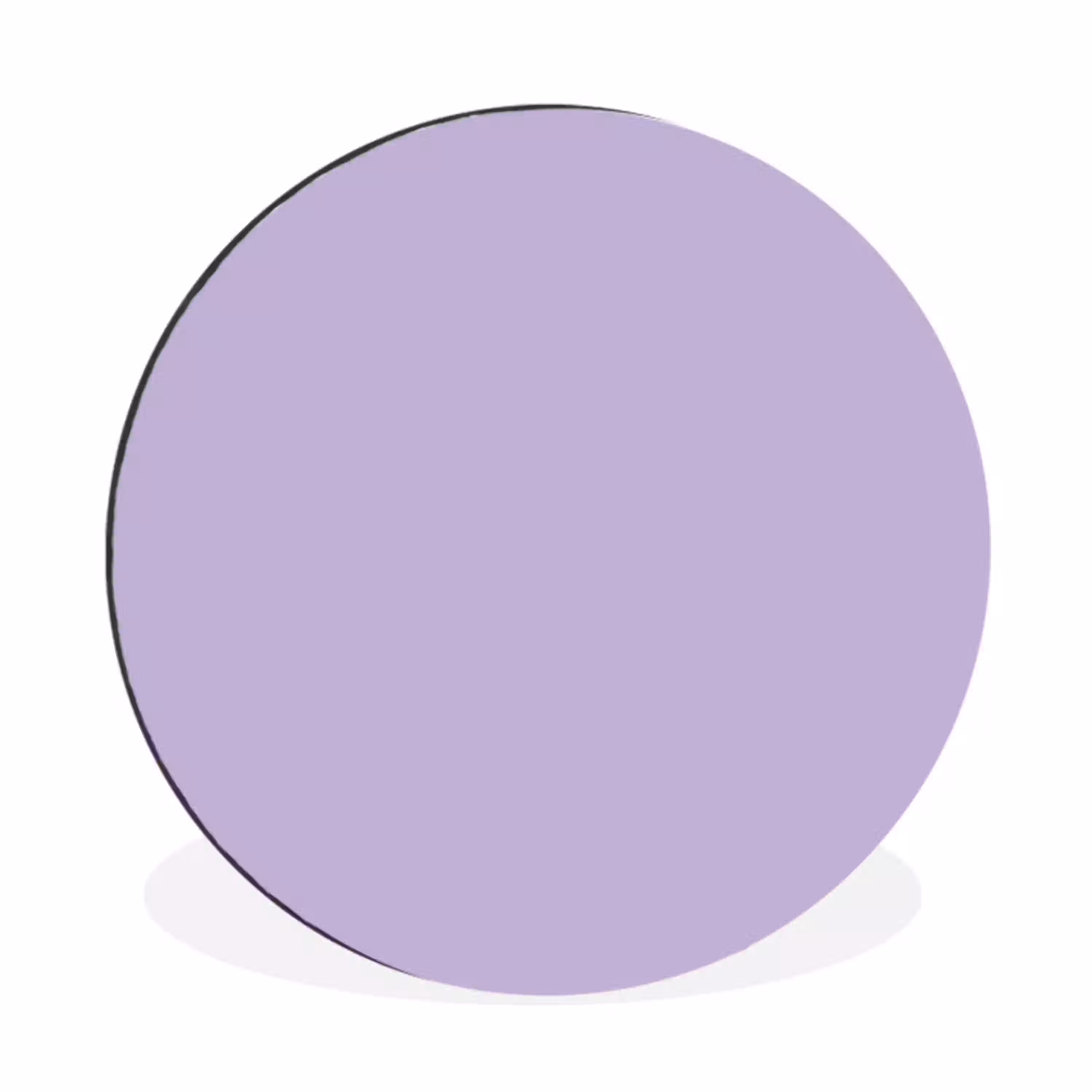 Pastel - Lilac - Paars Wandcirkel aluminium klein 190 -3d
