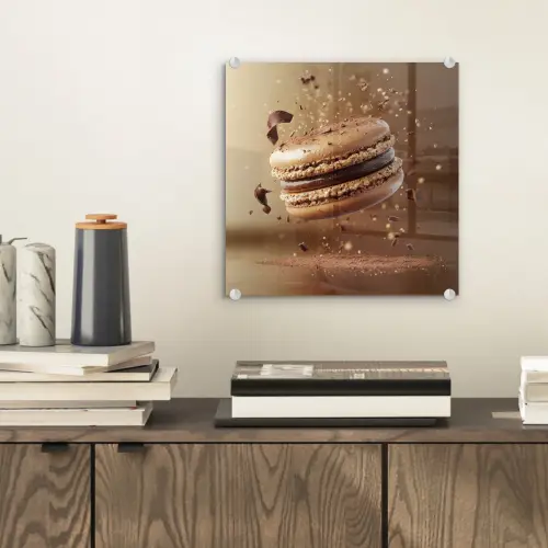 Chocolade - Macarons - Eten - Snoep plexiglas 5mm klein -sfeer1