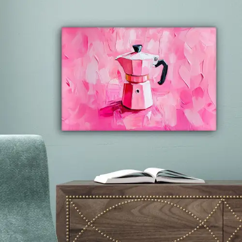 Roze - Verf - Coffee canvas 2cm klein -sfeer4