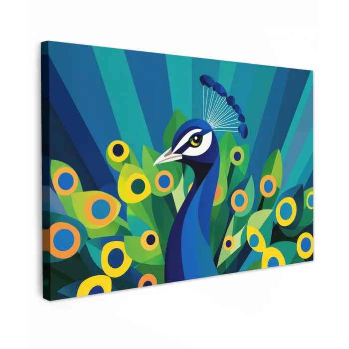 Pauw - Cirkels - Blauw canvas 2cm klein -z3d