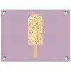 Beige - Ijsje - Spikkels tuinposter los doek klein -3d