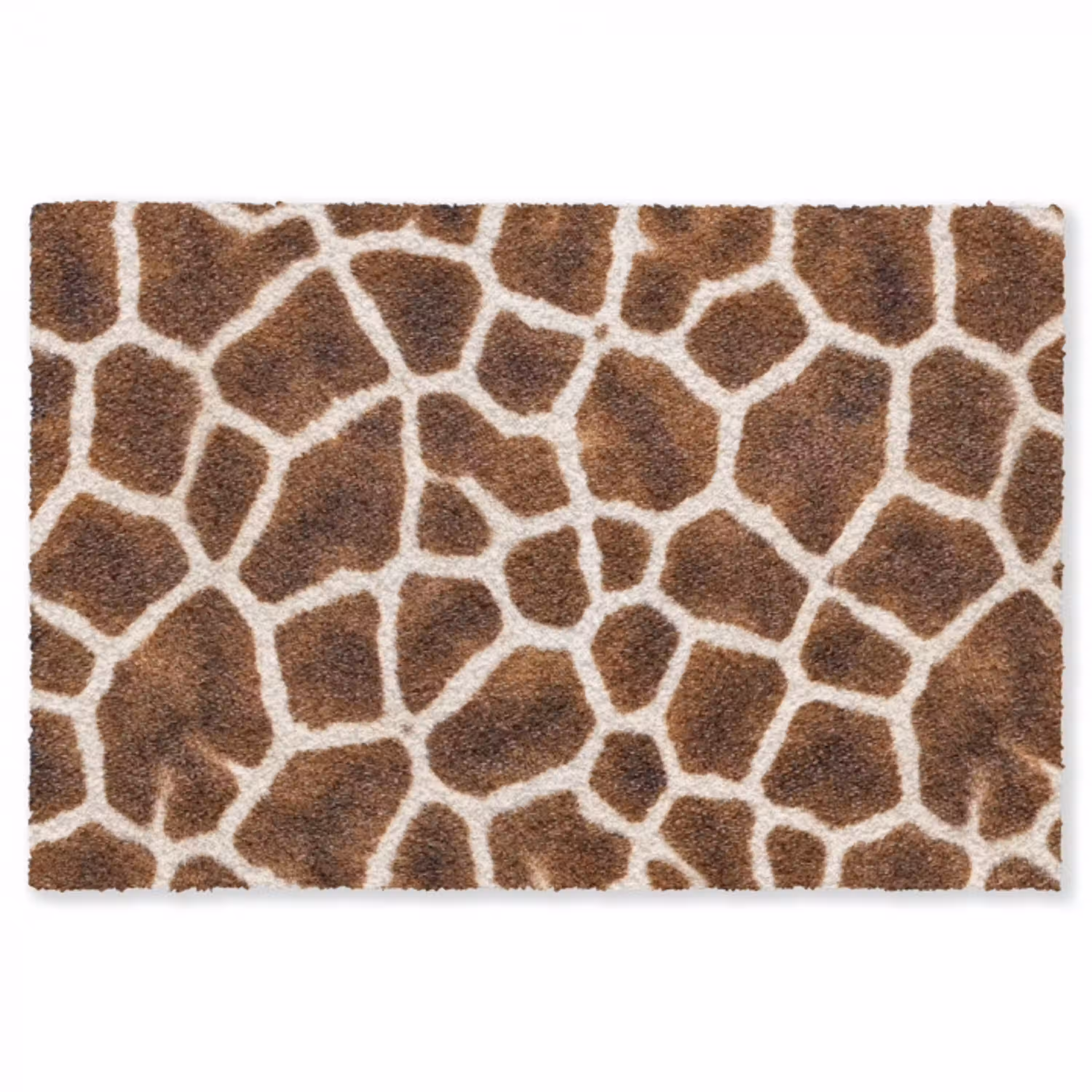 Giraf - Vacht - Klassiek - Bruin Vloerkleed Rechthoek klein -3d