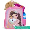 Meisje - Eenhoorn - Glitter Kinderrugzak - Roze middel -inhoud_NL