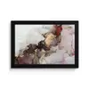 Rood - Marmer - Goud fotolijst zwart zonder passe partout klein -3d