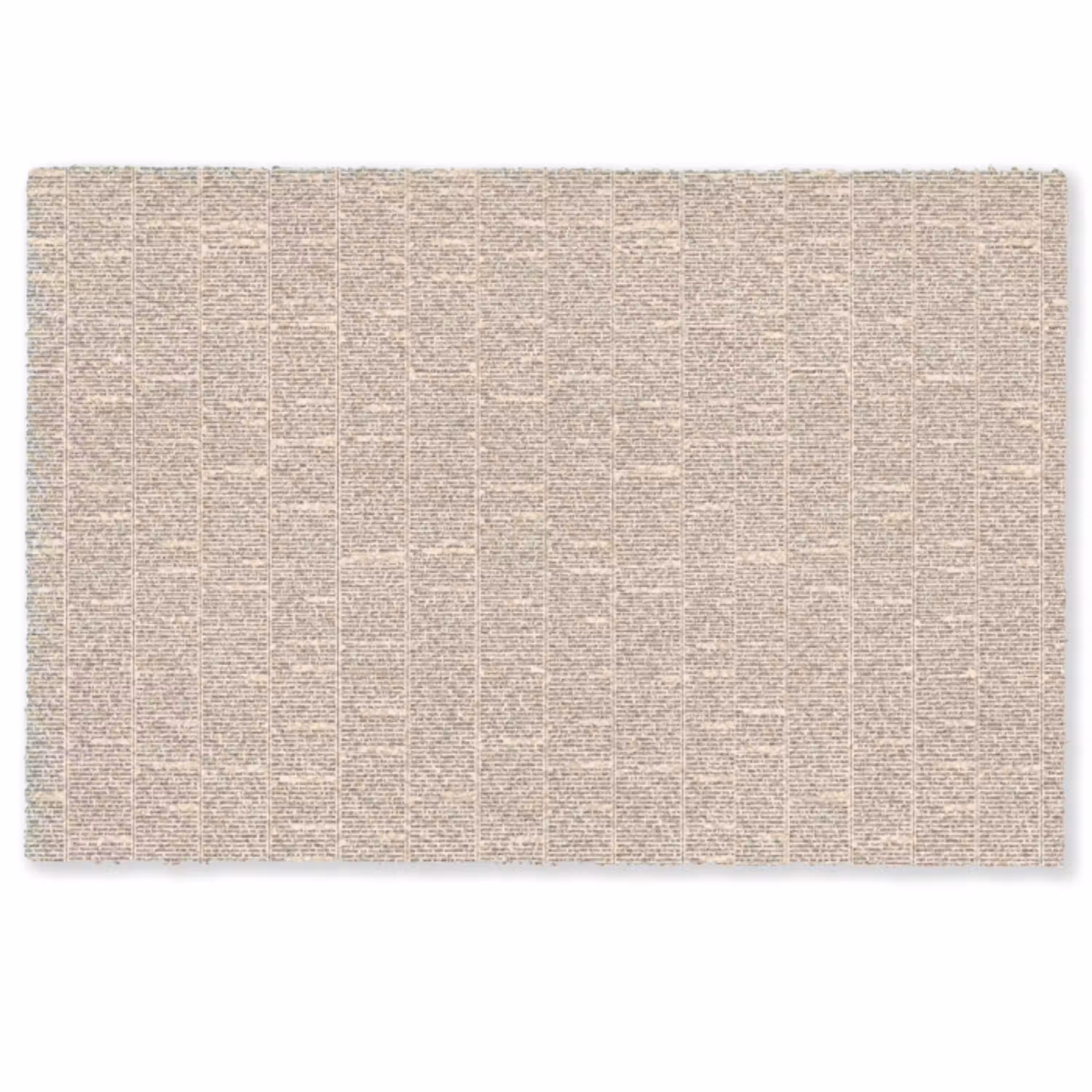 Krant - Nieuws - Historisch - Vintage - Beige Deurmat klein -zkaufland3d