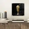 Milkshake - Goud - Drinken - Zwart plexiglas 5mm klein -sfeer1