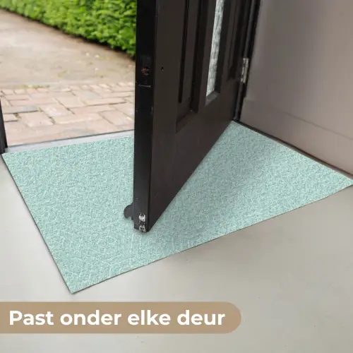 Turquoise - Patroon - Lijnen Deurmat klein 898 -USP_NL