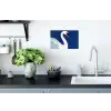 Zwaan - Wit - Snavel - Illustratie Muursticker klein -keuken