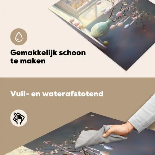 Stilleven - Vaas - Paastak Inductie beschemer met haakjes klein -ky-schoon-nl
