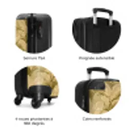 Palmbladeren - Klassiek - Groen NBS - Handbagage koffer - Volwassenen Unisex middel zzzzzzzbolletjes_FR