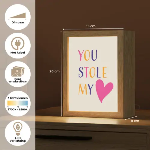 Hart - Valentijn - Tekst Light Box met kabel (Wandlamp) klein -USP_websiteoverzichtNL