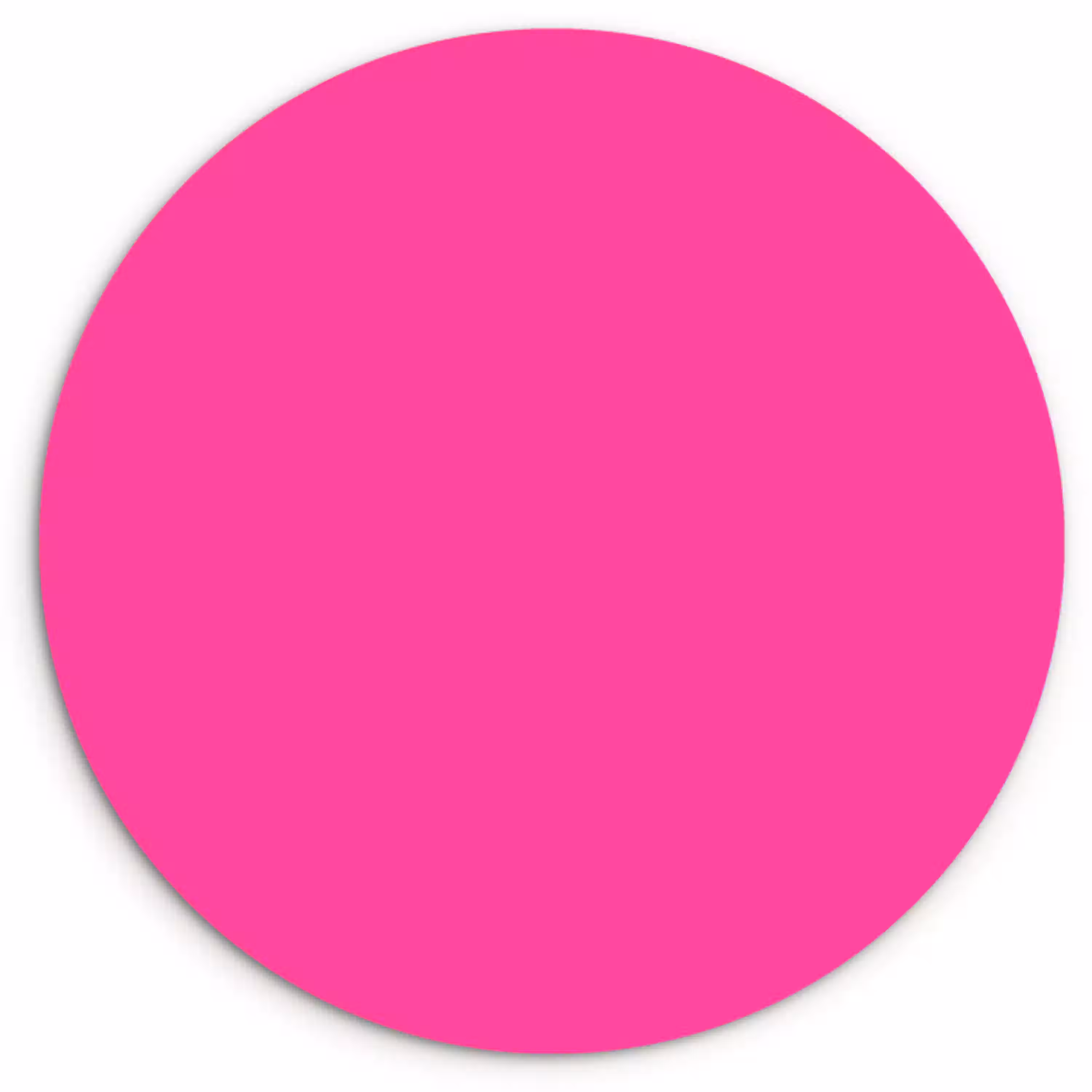 Electric - Magenta - Roze Wandcirkel kunststof plaat 5mm dik klein 188 -3d
