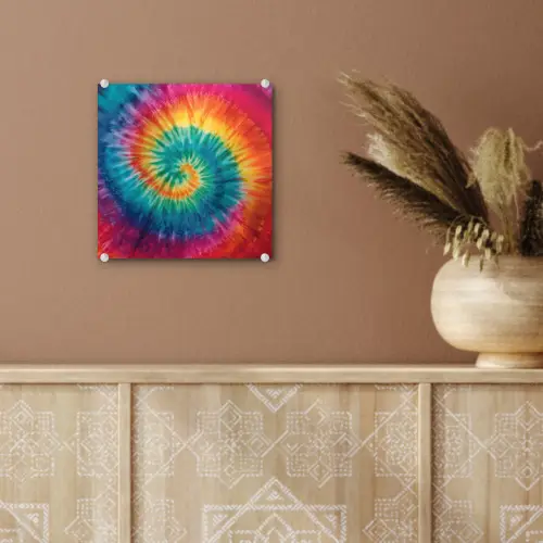 Regenboogkleuren - Tie dye - plexiglas 5mm klein -sfeer5