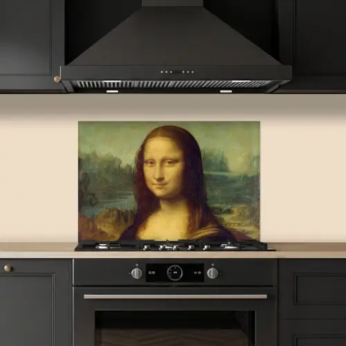 Mona Lisa - Leonardo da Vinci keuken achterwand spatscherm klein -sfeer1