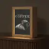 Koffie - Croissant - Tekst Light Box met kabel (Tafellamp) klein -z3d_website
