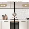 Grafisch - Patroon - Modern -  Opvallend keuken achterwand 2 middel 871 -voor-na2_NL