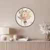 Bloemen - Quote - Beige - Lint Fotolijst rond zonder passe partout klein -sfeer3
