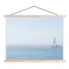 Horizon - Zeilboot - Zee textielposter latten blank klein -3d