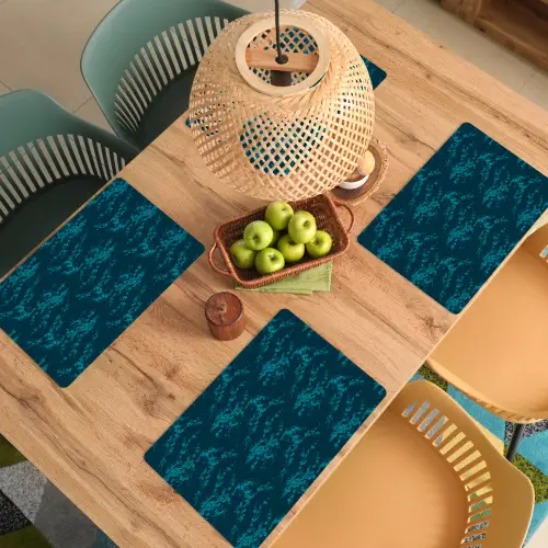 Bloesem - Blauw - Turquoise Placemat vinyl groot 368 -zzsfeer5_Kitchenyeah-website