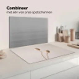 Papaverbollen - Droogbloemen - Minimalistisch - Beige - Rustig Inductie beschermer vinyl 3mm klein -wsfeer7_website
