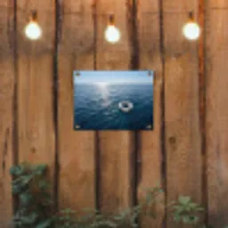 Oceaan - Zwemband - Horizon tuinposter los doek klein -sfeer1