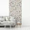 Terrazzo -  Patroon - Staal fotobehang vinyl groot 64 -woonkamer