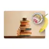 Boeken - Toren - Koffie - Beige Placemat vinyl groot -zzzproduct_Kitchenyeah-website