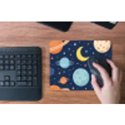 Ruimte - Planeten - Kleurrijk muismat rubber klein -toetsenbord