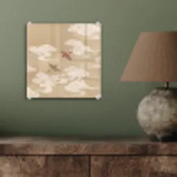 Vogels - Vliegen - Beige plexiglas 5mm klein -sfeer3