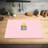 Blah - Bliksem - Roze Inductie beschermer vinyl 3mm klein -sfeer5