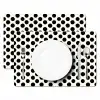 Klassiek - Stippen - Zwart Placemat vinyl groot 368 -zzsfeer2_Kitchenyeah-website