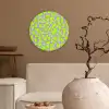 Groen - Neon - Paars - Vlekken Wandcirkel plexiglas klein 852 -sfeer1