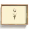 Illustratie - Tulp - Zwart Dienblad Rechthoek middel -z3d_shopping