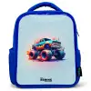 Fierce Wheels Kinderrugzak - Blauw middel -3d
