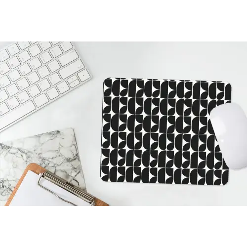 Modern - Geometrisch - Zwart muismat rubber klein 262 -witbureau