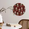 Donker - Cowboy - Laars - Patroon Wandcirkel kunststof plaat 5mm dik klein 188 -sfeer4
