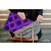 Gaming - Ruiten - Neon - Paars laptophoes neopreen klein -tas