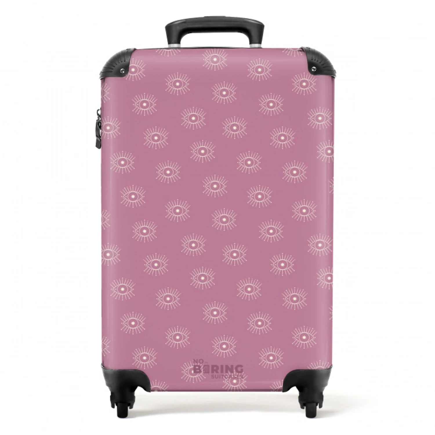 Boho - Paars patroon NBS - Handbagage koffer - Unisex middel -productfoto_recht