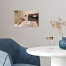 Champagne - Bed - Bubbels poster papier klein -sfeer3