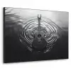 Gitaar - Hout - Water Textielframe zwart klein -3d